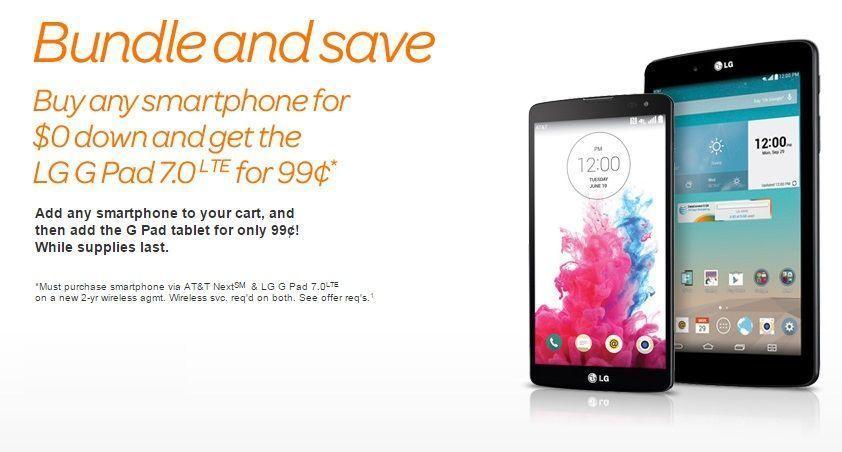 Purchase A New Smartphone At AT&T And Get The G Pad 7.0 LTE For Only $0 ...
