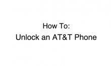 How To Unlock an AT&T Phone