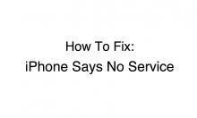 How To Fix: iPhone Says No Service